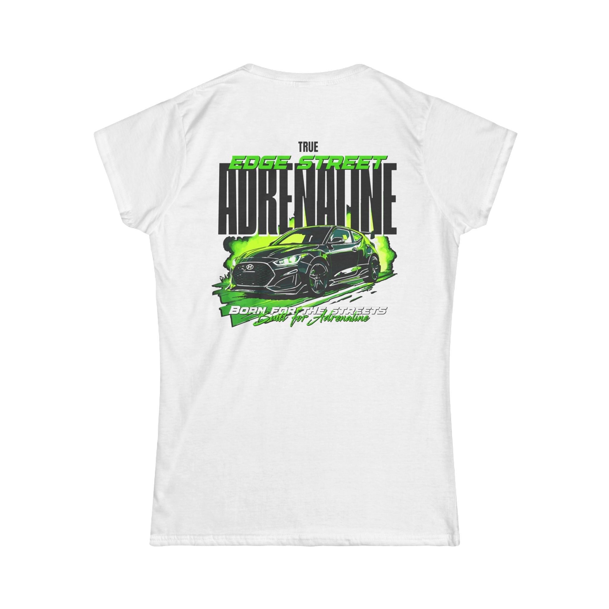 Women’s White Tee – Veloster Edge Street Edition - Gabe'S Auto Tech