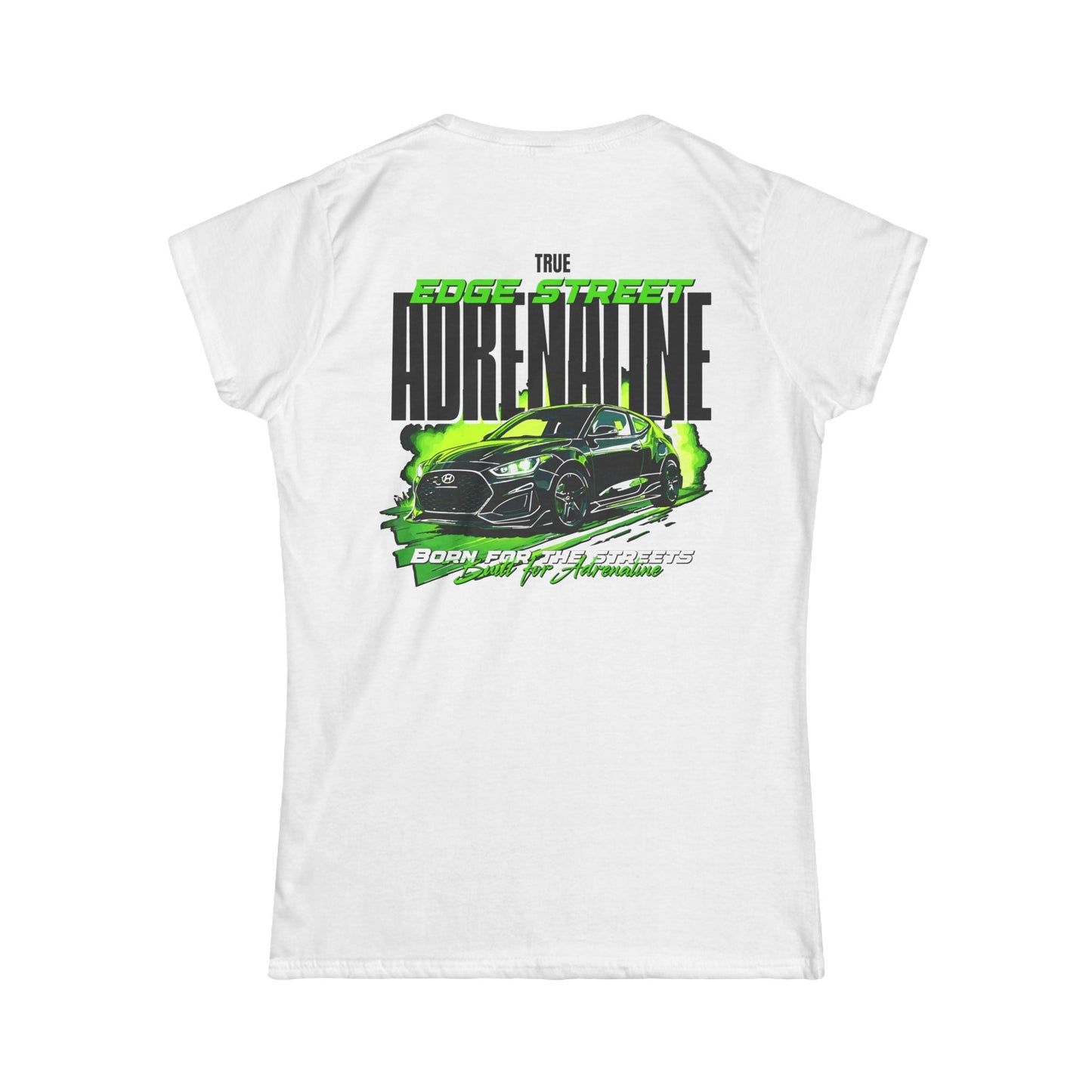 Women’s White Tee – Veloster Edge Street Edition - Gabe'S Auto Tech