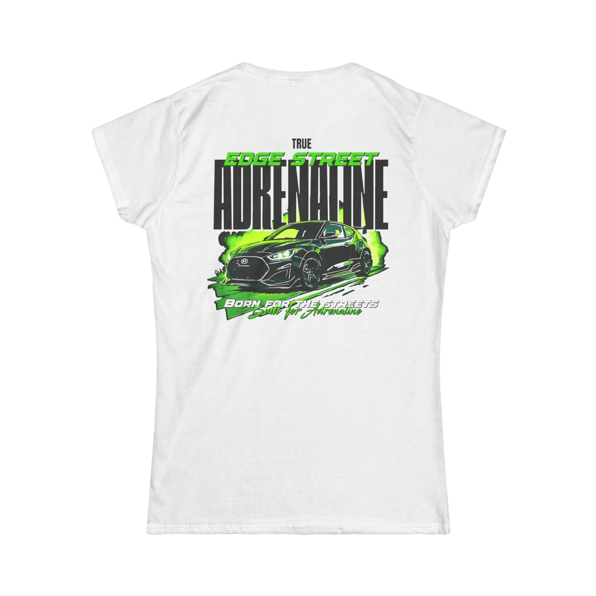 Women’s White Tee – Veloster Edge Street Edition - Gabe'S Auto Tech